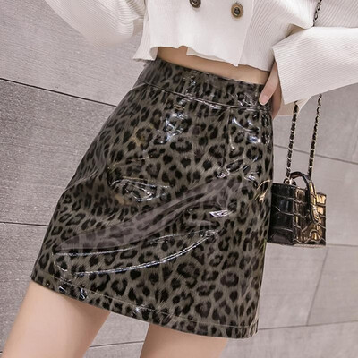 Women Skirt PU Patent Leather Wet Look Leopard Print High Waist A-Line Mini Pencil Bandage Cool Street Wear
Women Skirt PU Patent Leather Wet Look Leopard Print High Waist A-Line Mini Pencil Bandage Cool Street Wear