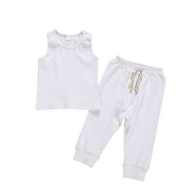 Casual Baby Solid Color Sleeveless Tanks And Long Trousers Kit Kid Two-piece Outfit Set 1-3Y Toddler Girl Boy Clothes
Casual Baby Solid Color Sleeveless Tanks And Long Trousers Kit Kid Two-piece Outfit Set 1-3Y Toddler Girl Boy Clothes