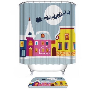 Cute Christmas Theme Shower Curtain Mildew Waterproof Polyester Fabric Shower Curtain Bathroom Christmas Decor
Cute Christmas Theme Shower Curtain Mildew Waterproof Polyester Fabric Shower Curtain Bathroom Christmas Decor