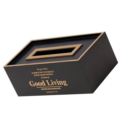 Printing Paper Rack Elegant Royal Office Car Home Rectangle Shaped Tissue Box Container Towel Napkin Tissue Holder