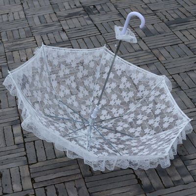 Embroidered Lace Wedding Umbrella Handmade Party Decoration Wedding White Bridal Lace Parasol Umbrella Prop
Embroidered Lace Wedding Umbrella Handmade Party Decoration Wedding White Bridal Lace Parasol Umbrella Prop