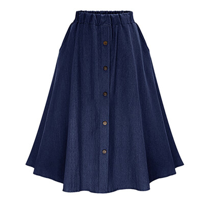 Solid A-Line Single Breasted denim Skirt Women New Arrival 2019 Summer Autumn Cute Casual Knee harajuku high waist vadim
Solid A-Line Single Breasted denim Skirt Women New Arrival 2019 Summer Autumn Cute Casual Knee harajuku high waist vadim