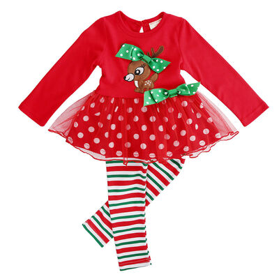 Toddler Baby Girl 2CPS Christmas Clothes Lace Tutu Dress Long Pants Xmas Outfits
Toddler Baby Girl 2CPS Christmas Clothes Lace Tutu Dress Long Pants Xmas Outfits
