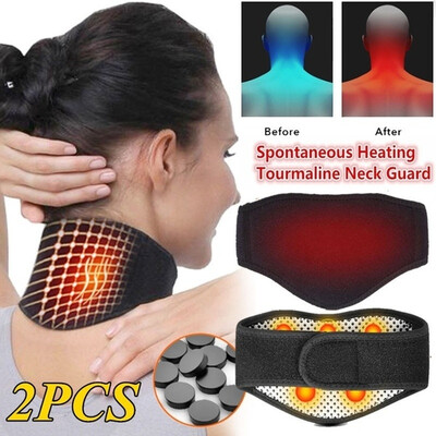 2 PCS Self Heating Tourmaline Neck Magnetic Therapy Support Tourmaline Belt Wrap Brace Pain Relief
2 PCS Self Heating Tourmaline Neck Magnetic Therapy Support Tourmaline Belt Wrap Brace Pain Relief