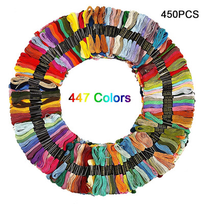 450Pcs Multi Colors Cotton DMC Cross Floss Stitch Thread Embroidery Sewing Skeins447 Colors
450Pcs Multi Colors Cotton DMC Cross Floss Stitch Thread Embroidery Sewing Skeins447 Colors
