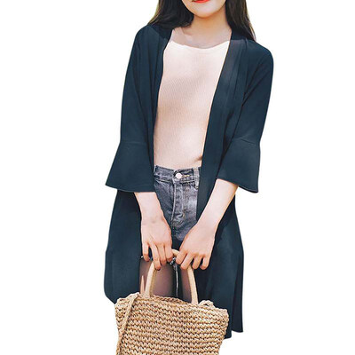 Summer Chiffon Sun Protection Clothing For Women Cardigan Long Blouse Beach White Female Fashion Tops Feminino Boho Thin Coat
Summer Chiffon Sun Protection Clothing For Women Cardigan Long Blouse Beach White Female Fashion Tops Feminino Boho Thin Coat