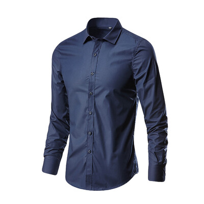 Tailored Mens Fashion Business Leisure Lapel Pure Color Long-sleeved Shirt Top Blouse
Tailored Mens Fashion Business Leisure Lapel Pure Color Long-sleeved Shirt Top Blouse