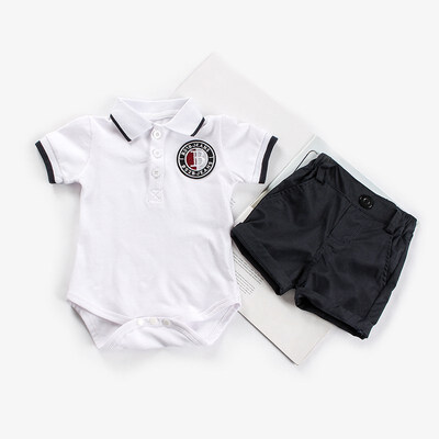 Summer Baby Boy Clothes Set Casual Short Sleeve Gentle Letter Print Romper Tops Shorts Outfits Set
Summer Baby Boy Clothes Set Casual Short Sleeve Gentle Letter Print Romper Tops Shorts Outfits Set
