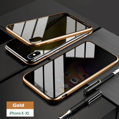 iPhone Glass CaseSlim Bumper Magnetic Adsorption Installation Anti-Scratch Aluminum Metal with Double Screen Protector Cover
iPhone Glass CaseSlim Bumper Magnetic Adsorption Installation Anti-Scratch Aluminum Metal with Double Screen Protector Cover