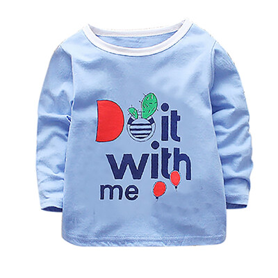 Autumn T-Shirts Baby Boys Long Sleeve T-Shirts Kids Girls Cartoon Letter Printed Tops Tees Blouse
Autumn T-Shirts Baby Boys Long Sleeve T-Shirts Kids Girls Cartoon Letter Printed Tops Tees Blouse
