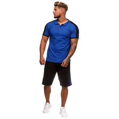 Toponeto Mens Summer Leisure Stripe Color Collision Short Sleeve Shorts Sports Thin Sets
Toponeto Mens Summer Leisure Stripe Color Collision Short Sleeve Shorts Sports Thin Sets