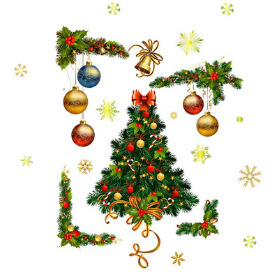Non-toxic Creative Fashion Christmas Tree Gold Balls Wall Sticker Home Shopping Mall Window Decoration Sticker Wall Stickers
Non-toxic Creative Fashion Christmas Tree Gold Balls Wall Sticker Home Shopping Mall Window Decoration Sticker Wall Stickers