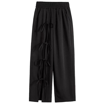Summer Wide Leg Open Fork Women Pants Casual High Waist Fashion Loose Long Pants Solid Femme Trousers
Summer Wide Leg Open Fork Women Pants Casual High Waist Fashion Loose Long Pants Solid Femme Trousers