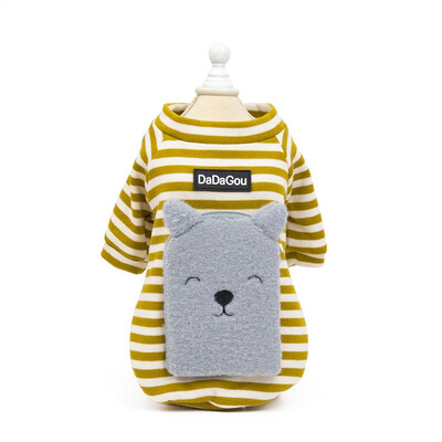 Cotton Fall Winter Striped Pet Dog Clothes Teddy Backpack Puppy Sweater Bear Small Dog Pet Clothes
Cotton Fall Winter Striped Pet Dog Clothes Teddy Backpack Puppy Sweater Bear Small Dog Pet Clothes
