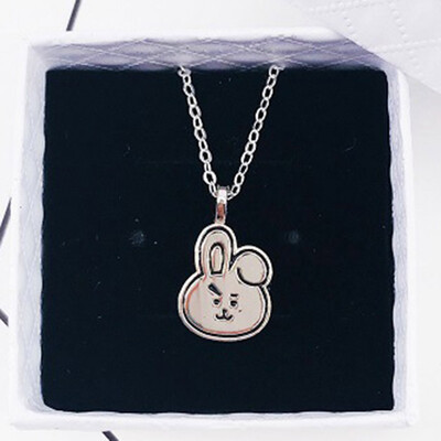 KPOP BTS Bangtan Boys Same paragraph Cartoon Image Back Lettering Pendant Necklace Alloy Couple Necklace Best Gift for ARMY
KPOP BTS Bangtan Boys Same paragraph Cartoon Image Back Lettering Pendant Necklace Alloy Couple Necklace Best Gift for ARMY