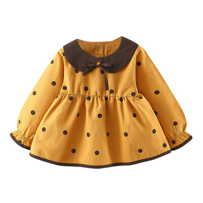 Spring Children Girls Dresses Children Clothing Kids Girls Solid Color Polka Dot Print One-piece Size 80-110
Spring Children Girls Dresses Children Clothing Kids Girls Solid Color Polka Dot Print One-piece Size 80-110