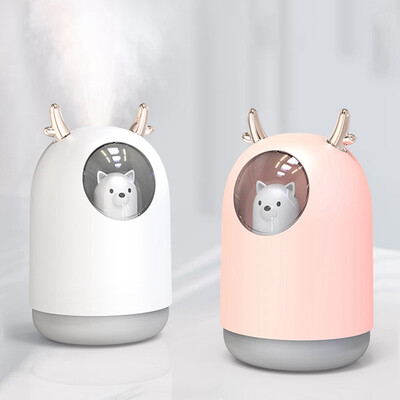 USB Large Capacity Humidifier Cute Cartoon Humidifier With Antlers Mute Seven-color Lights Household Supplies
USB Large Capacity Humidifier Cute Cartoon Humidifier With Antlers Mute Seven-color Lights Household Supplies