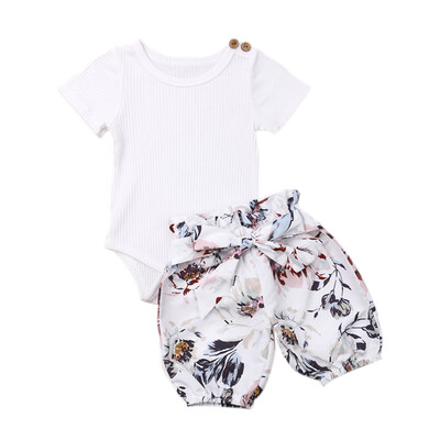 Newborn Baby Girl Clothes Set Ruffled Sleeve Solid Color Tee Jumpsuit Floral Print Bowtie Short Set unicorn romper clothes set
Newborn Baby Girl Clothes Set Ruffled Sleeve Solid Color Tee Jumpsuit Floral Print Bowtie Short Set unicorn romper clothes set