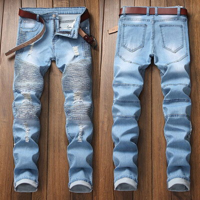 Gobestart Mens New Fashion Personality Ripped Slim Fit Zipper Stretch Denim Trousers
Gobestart Mens New Fashion Personality Ripped Slim Fit Zipper Stretch Denim Trousers