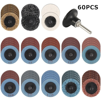 60PCS Abrasive Disc Kit FineMediumCoarse Assorted Roll Lock Sanding Discs Surface Conditioning R-Type Quick Change Disc Set
60PCS Abrasive Disc Kit FineMediumCoarse Assorted Roll Lock Sanding Discs Surface Conditioning R-Type Quick Change Disc Set
