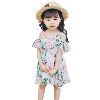 Summer Children Girls Cute Dress Flower Chiffon Floral Print Stitching Bottoming Sleeveless Sweet Princess Off-Shoulder Dress
Summer Children Girls Cute Dress Flower Chiffon Floral Print Stitching Bottoming Sleeveless Sweet Princess Off-Shoulder Dress