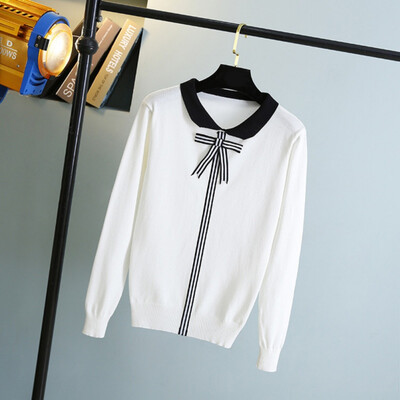 Autumn Winter Doll Collar Knitted Sweater Women Sweet Chic Bow Tie Knitted Loose Korean Preppy Pullovers Jumpers1
Autumn Winter Doll Collar Knitted Sweater Women Sweet Chic Bow Tie Knitted Loose Korean Preppy Pullovers Jumpers1