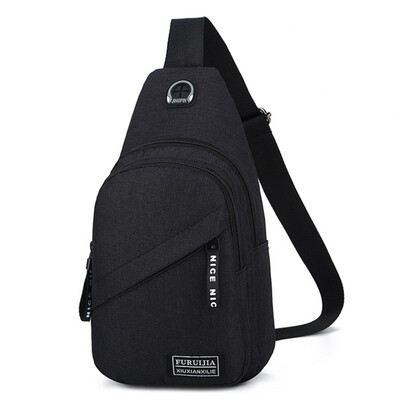 New Style Men Concise Casual Personality All-match Solid Color With Earphone Jack Large Capacity Shoulder Bag
New Style Men Concise Casual Personality All-match Solid Color With Earphone Jack Large Capacity Shoulder Bag