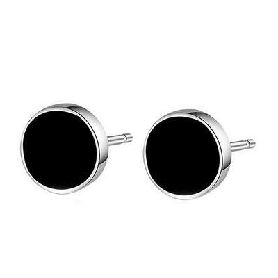 Silver Female Color Earrings Korean Black Crystal Round Earrings Male&Female General Earrings
Silver Female Color Earrings Korean Black Crystal Round Earrings Male&Female General Earrings