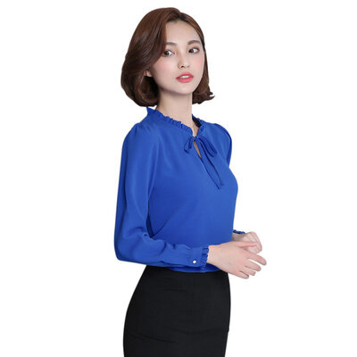 Women Blouse Long Sleeve Stand Collar Bow Blouses Elegant Ladies Chiffon Blouse Tops Fashion Office Work Wear -2XL
Women Blouse Long Sleeve Stand Collar Bow Blouses Elegant Ladies Chiffon Blouse Tops Fashion Office Work Wear -2XL