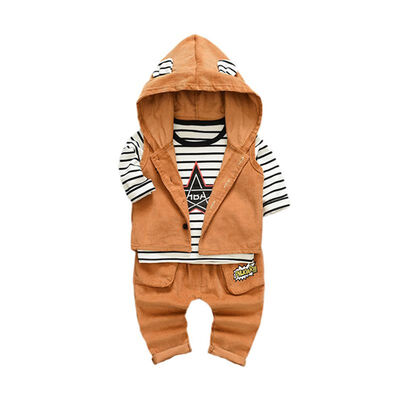 Children Suit 3pcs Baby Boy Cotton Stripe Long Sleeve T-shirt Vest Coat Trousers Suit Set Autumn Casual Boys New
Children Suit 3pcs Baby Boy Cotton Stripe Long Sleeve T-shirt Vest Coat Trousers Suit Set Autumn Casual Boys New