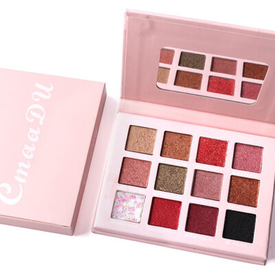 12 Colors Matte Glitter Eyeshadow Palette Makeup Pigment Smoky Eyeshadow Palette Lasting Waterproof Eye Shadow
12 Colors Matte Glitter Eyeshadow Palette Makeup Pigment Smoky Eyeshadow Palette Lasting Waterproof Eye Shadow