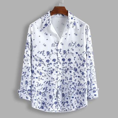 Toponeto Mens Loose Elegant Flowers Printed Lump Chest Long Sleeve Round Hem Shirts Tops
Toponeto Mens Loose Elegant Flowers Printed Lump Chest Long Sleeve Round Hem Shirts Tops