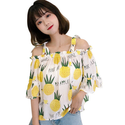 Korean Blouse Women Shirts Sweet Off-the-shoulder strap shirt Leisure Harajuku Female Shirt Tops blusas clothes for Women
Korean Blouse Women Shirts Sweet Off-the-shoulder strap shirt Leisure Harajuku Female Shirt Tops blusas clothes for Women