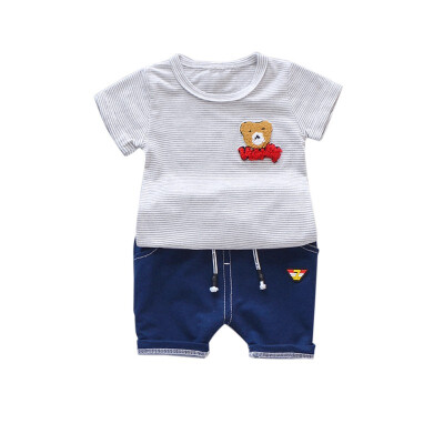 Hot Children Cartoon Bear Striped Short-SleevedShorts Pants Suit Summer For 0-5 Years Old
Hot Children Cartoon Bear Striped Short-SleevedShorts Pants Suit Summer For 0-5 Years Old