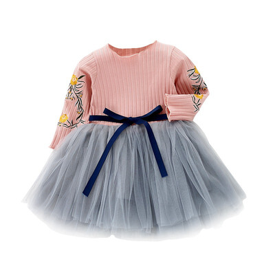 Embroidery Flowers Baby Girl Dress Autumn Long Sleeve Flower Bow Kids Dresses For Girls Mesh Princess Wedding Dresses
Embroidery Flowers Baby Girl Dress Autumn Long Sleeve Flower Bow Kids Dresses For Girls Mesh Princess Wedding Dresses