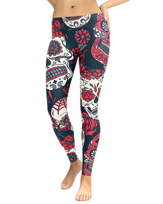 Sexy Women Yoga Sports Leggings Floral Skull Head Diamond Print High Waist Workout Running Skinny Slim Fitness Pants
Sexy Women Yoga Sports Leggings Floral Skull Head Diamond Print High Waist Workout Running Skinny Slim Fitness Pants