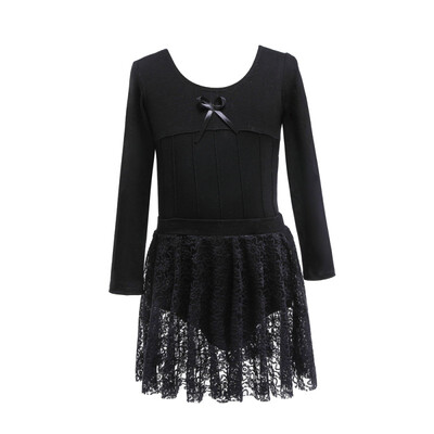 Children Girls Dance dress Long Sleeves Cotton Lace Decoration Dance Practicing Skirt Two-piece Set Gymnastics Clothes body suit
Children Girls Dance dress Long Sleeves Cotton Lace Decoration Dance Practicing Skirt Two-piece Set Gymnastics Clothes body suit