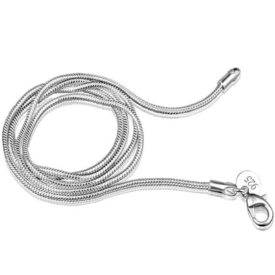 2Pcs Lot 925 Sterling Silver 22Mm Men Women Snake Chain Necklace Bride Wedding Engagement Jewelry Diy Necklace
2Pcs Lot 925 Sterling Silver 22Mm Men Women Snake Chain Necklace Bride Wedding Engagement Jewelry Diy Necklace