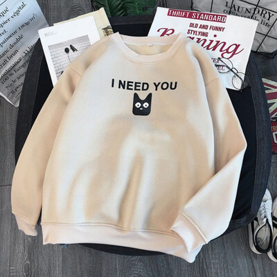 Autumn Winter 2019 New Round Neck Thick Sweatshirts Long-sleeved Cat Eye Letter Pattern Cothes Women & Couples
Autumn Winter 2019 New Round Neck Thick Sweatshirts Long-sleeved Cat Eye Letter Pattern Cothes Women & Couples