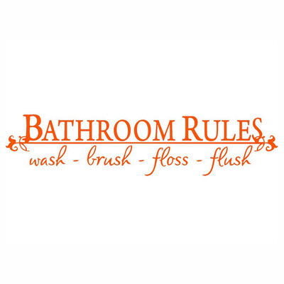 Toponeto BATHROOM RULES Wash Brush Floss Flush Quote Saying Wall Sticker For Bathroom
Toponeto BATHROOM RULES Wash Brush Floss Flush Quote Saying Wall Sticker For Bathroom