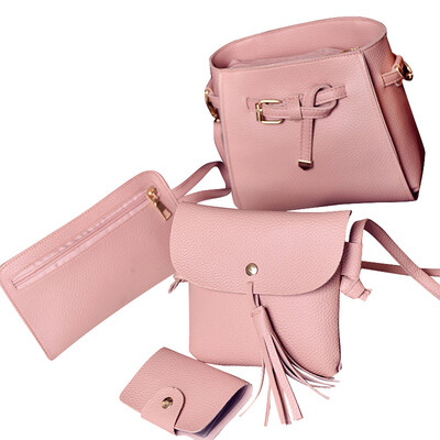 Tailored Women Four Set Fashion Handbag Shoulder Bag Four Pieces Tote Bag Crossbody Wallt
Tailored Women Four Set Fashion Handbag Shoulder Bag Four Pieces Tote Bag Crossbody Wallt
