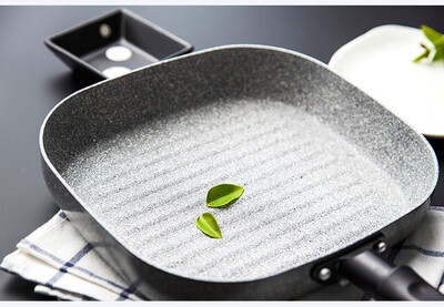 Non-stick frying pan pan 2224cm striped steak pan fry fish square frying pan electromagnetic oven general purpose
Non-stick frying pan pan 2224cm striped steak pan fry fish square frying pan electromagnetic oven general purpose
