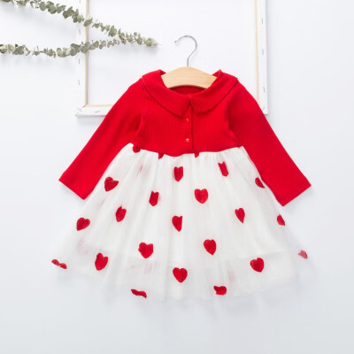 Baby Girls Mesh Dress With Heart Girls Christmas Costume Children Clothing Long Sleeve Kids Dresses Clothes for 1-7 years
Baby Girls Mesh Dress With Heart Girls Christmas Costume Children Clothing Long Sleeve Kids Dresses Clothes for 1-7 years