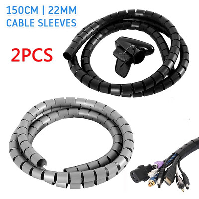 2 X 15M 22mm Spiral Wire Organizer Cable Wrap Tube Flexible Manage Cord Sleeve for PC Computer Home Hiding Cable
2 X 15M 22mm Spiral Wire Organizer Cable Wrap Tube Flexible Manage Cord Sleeve for PC Computer Home Hiding Cable