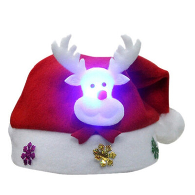 Gifts Decoration Fabrics Santa Claus Snowman Reindeer Party Ornament Christmas Tree Cartoons Lovely Children LED Christmas Hat
Gifts Decoration Fabrics Santa Claus Snowman Reindeer Party Ornament Christmas Tree Cartoons Lovely Children LED Christmas Hat