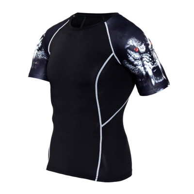 Men Summer sports Wolf Jerseys short sleeved T-shirt fitness tights running sport clothes quick drying T-Shirts Tights Clothing
Men Summer sports Wolf Jerseys short sleeved T-shirt fitness tights running sport clothes quick drying T-Shirts Tights Clothing