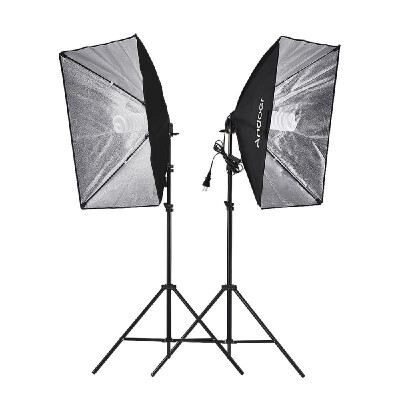 Andoer Photography Studio Softbox Lighting Tent Kit Photo Video Equipment 2 135W Bulb 2 Light Stand 2 Softbox 1 60cm 5in1
Andoer Photography Studio Softbox Lighting Tent Kit Photo Video Equipment 2 135W Bulb 2 Light Stand 2 Softbox 1 60cm 5in1