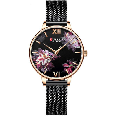 CURREN 9060 Luxury Casual Business Quartz Women Watch Flower Dial Elegant Exquisite Lady Wrist Watch 3ATM Waterproof Clock Wristwa
CURREN 9060 Luxury Casual Business Quartz Women Watch Flower Dial Elegant Exquisite Lady Wrist Watch 3ATM Waterproof Clock Wristwa
