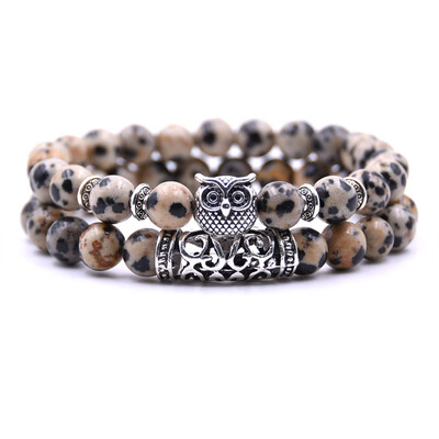 18 Colors 2PcsSet Owl Lava Stone Bracelet Set Tiger Eye Stone Charm Bracelets Bangles
18 Colors 2PcsSet Owl Lava Stone Bracelet Set Tiger Eye Stone Charm Bracelets Bangles