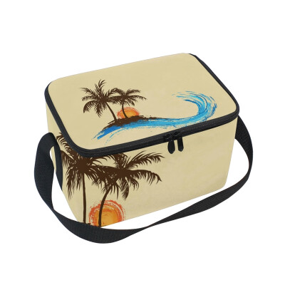 Lunch Box Insulated Lunch Bag Large Cooler Sunner Coconut Tree Tote Bagfor Kids Men Women
Lunch Box Insulated Lunch Bag Large Cooler Sunner Coconut Tree Tote Bagfor Kids Men Women